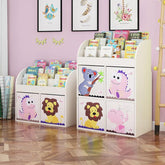 FIJN Magazine Rack w Storage Cubes (2 Heights)